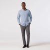 Leeward No Tuck Dress Shirt in Coastal Fjord Diamond Mosaic by Mizzen+Main