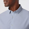 Leeward No Tuck Dress Shirt in Coastal Fjord Diamond Mosaic by Mizzen+Main