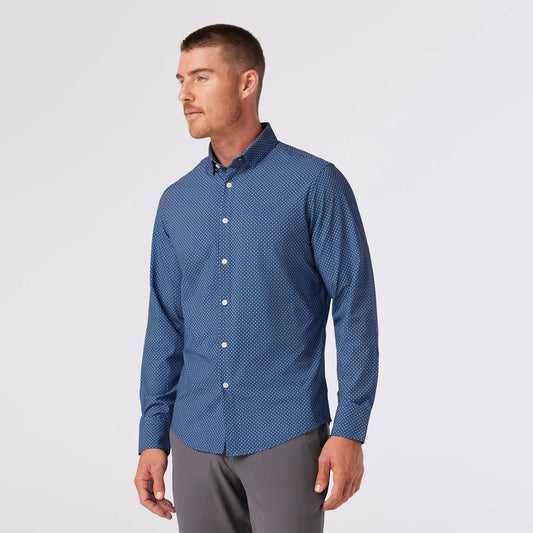 Leeward No Tuck Dress Shirt in Set Sail Multi Flower by Mizzen+Main