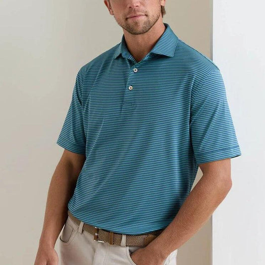 Hales Performance Jersey Polo in Sport Navy by Peter Millar