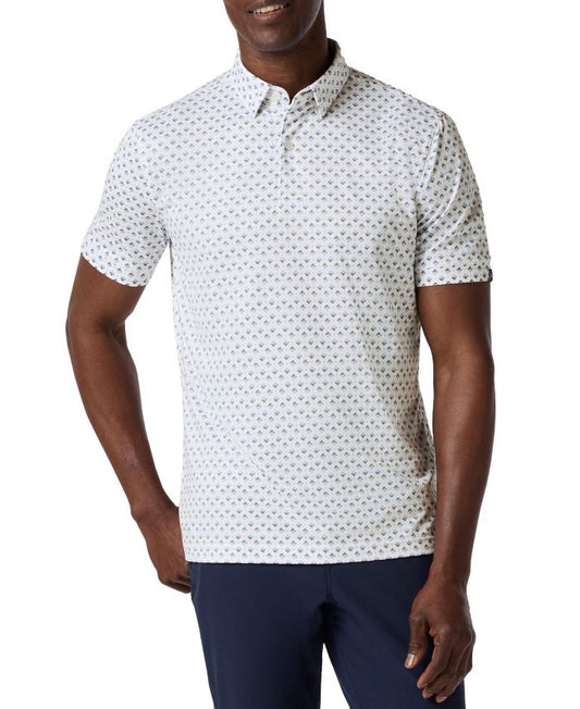Halyard Polo in Provence Layered Diamond by Mizzen+Main