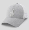 The Varsity Mesh Trucker Hat in Gray by Johnnie-O