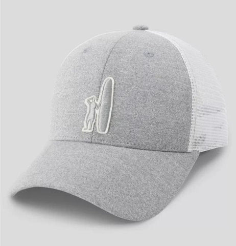 The Varsity Mesh Trucker Hat in Gray by Johnnie-O