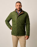 Juno Quilted Snap Jacket in Mangrove by Johnnie-O