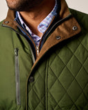 Juno Quilted Snap Jacket in Mangrove by Johnnie-O