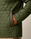 Juno Quilted Snap Jacket in Mangrove by Johnnie-O