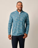 Dowell Performance Fleece Camo 1/4 Zip Pullover in Tornado by Johnnie-O