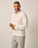 Griggs Performance 1/4 Zip Pullover in White by Johnnie-O