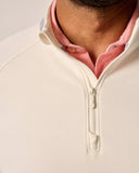 Griggs Performance 1/4 Zip Pullover in White by Johnnie-O