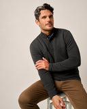 Benjy 1/4 Snap Pullover in Heather Black by Johnnie-O