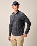 Patton Performance Camo 1/4 Zip Pullover in Heather Black by Johnnie-O