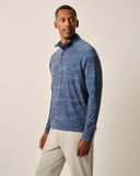 Patton Performance Camo 1/4 Zip Pullover in Navy by Johnnie-O