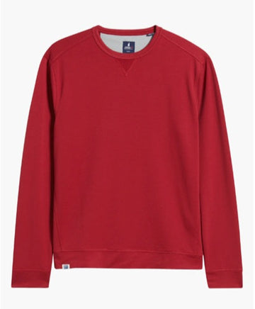 Willard Drirelease® Crewneck Sweatshirt in Malibu Red by Johnnie-O