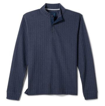 Cotton Blend Henley in Navy by Johnnie-O
