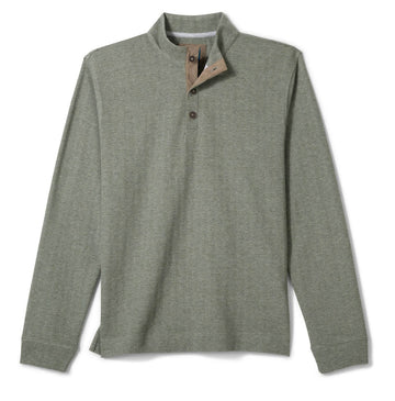Cotton Blend Henley in Sequoia by Johnnie-O