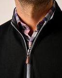 The Sully 1/4 Zip Pullover in Black by Johnnie-O