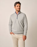 The Sully 1/4 Zip Pullover in Light Gray by Johnnie-O