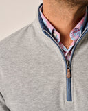 The Sully 1/4 Zip Pullover in Light Gray by Johnnie-O