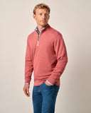 The Sully 1/4 Zip Pullover in Merlot by Johnnie-O