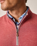 The Sully 1/4 Zip Pullover in Merlot by Johnnie-O