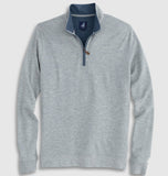 The Sully 1/4 Zip Pullover in Light Gray by Johnnie-O