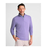 Vaughn Striped PREP-FORMANCE 1/4 Zip Pullover in Boysenberry by Johnnie-O
