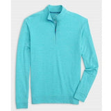 Vaughn Striped PREP-FORMANCE 1/4 Zip Pullover in Caicos by Johnnie-O