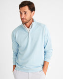 Bannister Heathered 1/4 Zip Pullover in Placid by Johnnie-O