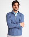 Wells PREP-FORMANCE 1/4 Zip Pullover in Lake by Johnnie-O