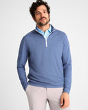 Wells PREP-FORMANCE 1/4 Zip Pullover in Lake by Johnnie-O