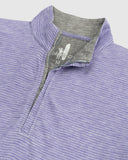 Jameson Striped PREP-FORMANCE 1/4 Zip Pullover in Pompei by Johnnie-O