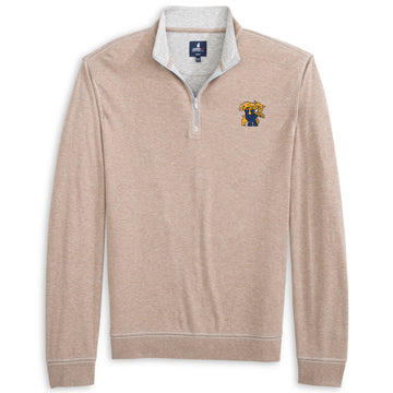 University of Kentucky Hanks "Lightweight Sully" 1/4 Zip Pullover in Hazelnut by Johnnie-O