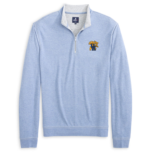 University of Kentucky Hanks "Lightweight Sully" 1/4 Zip Pullover in Lapis by Johnnie-O