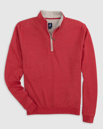 Sully 1/4 Zip Pullover in Crimson by Johnnie-O