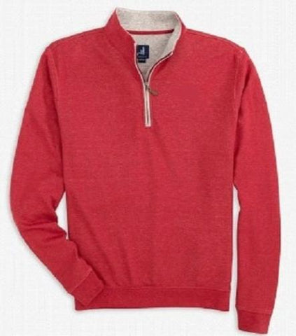 The Sully 1/4 Zip Pullover in Red by Johnnie-O