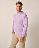 Woodley Cotton T-Shirt Hoodie in Tulip by Johnnie-O