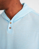 Zed T-Shirt Hoodie in Gulf Blue by Johnnie-O