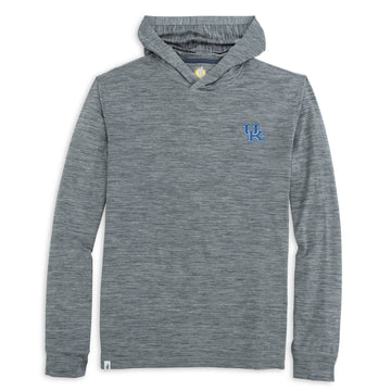 University of Kentucky Talon Performance Hoodie in Heather Black by Johnnie-O