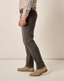 London Brushed Twill Flannel Pant in Charcoal by Johnnie-O