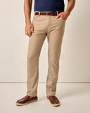 London Brushed Twill Flannel Pant in Khaki by Johnnie-O