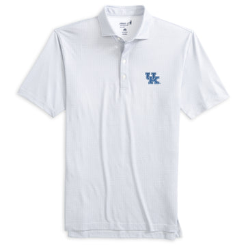 University of Kentucky Slade Performance Jersey Polo in Black by Johnnie-O