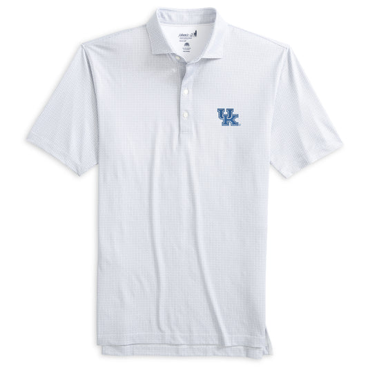 University of Kentucky Slade Performance Jersey Polo in Black by Johnnie-O