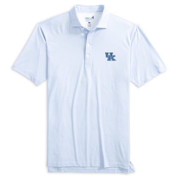 University of Kentucky Slade Performance Jersey Polo in Royal by Johnnie-O