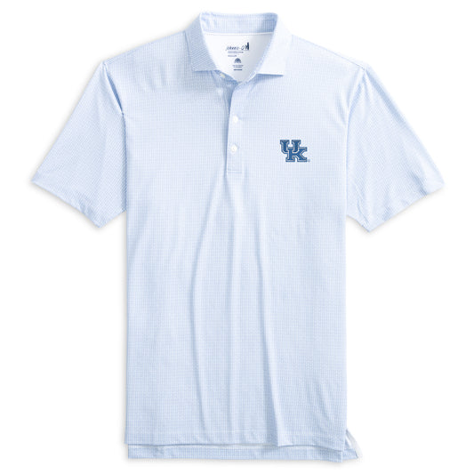 University of Kentucky Slade Performance Jersey Polo in Royal by Johnnie-O