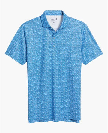 Floral Reef Performance Polo in Palisades Blue by Johnnie-O