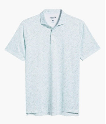 Barbacoa Printed Performance Jersey Polo in Cilantro by Johnnie-O