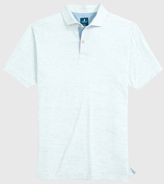 Thatcher Slub Cotton Blend Polo in Zen by Johnnie-O