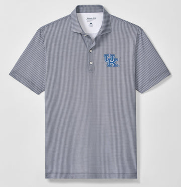 University of Kentucky Crosslink Printed Performance Polo in Black by Johnnie-O