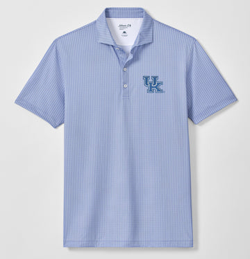University of Kentucky Crosslink Printed Performance Polo in Royal by Johnnie-O