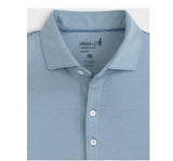 Lyndon Striped Jersey Performance Polo in Lake by Johnnie-O
